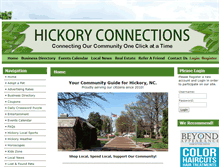 Tablet Screenshot of hickoryconnections.com